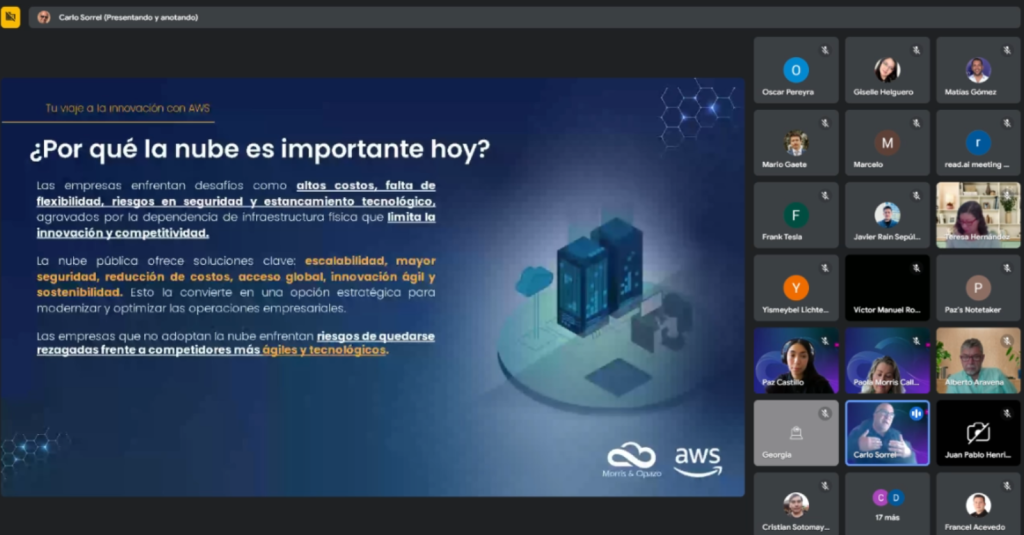 Morris & Opazo ayuda a clientes a planificar el 2025 con webinar sobre Migración a la Nube